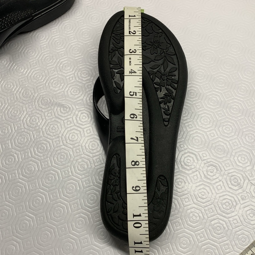 Oka-B Flip Flop Thong Sandals Black Size Large - Picture 10 of 10